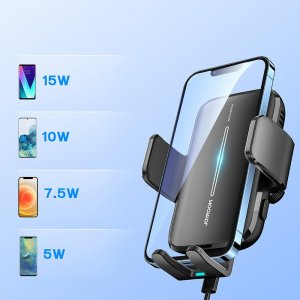 Joyroom Joyroom uchwyt samochodowy z ładowarką bezprzewodową 15W na kratkę nawiewu czarny (JR-ZS245 vent) 3
