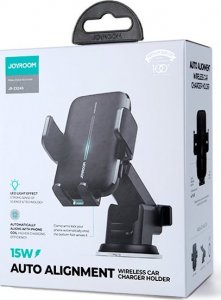 Joyroom Joyroom uchwyt samochodowy z ładowarką bezprzewodową 15W na kokpit deskę rozdzielczą czarny (JR-ZS245) 5