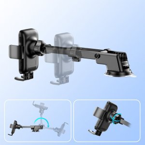 Joyroom Joyroom uchwyt samochodowy z ładowarką bezprzewodową 15W na kokpit deskę rozdzielczą czarny (JR-ZS245) 6