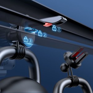 Joyroom Joyroom automatyczny elektryczny uchwyt samochodowy na kratkę wentylacyjną nawiew z ładowarką bezprzewodową Qi 15W (JR-ZS219) 15