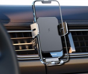 Joyroom Joyroom automatyczny elektryczny uchwyt samochodowy na kratkę wentylacyjną nawiew z ładowarką bezprzewodową Qi 15W (JR-ZS219) 3