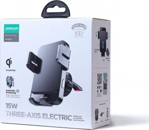 Joyroom Joyroom automatyczny elektryczny uchwyt samochodowy na kratkę wentylacyjną nawiew z ładowarką bezprzewodową Qi 15W (JR-ZS219) 5