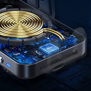 Joyroom Joyroom automatyczny elektryczny uchwyt samochodowy na kratkę wentylacyjną nawiew z ładowarką bezprzewodową Qi 15W (JR-ZS219) 9