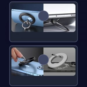 Joyroom Joyroom zestaw wielofunkcyjny magnetyczny uchwyt samochodowy ring podstawka do telefonu czarny (JR-ZS294) 11