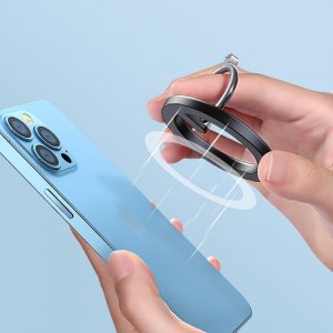 Joyroom Joyroom zestaw wielofunkcyjny magnetyczny uchwyt samochodowy ring podstawka do telefonu czarny (JR-ZS294) 18