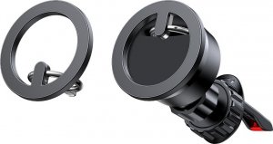 Joyroom Joyroom zestaw wielofunkcyjny magnetyczny uchwyt samochodowy ring podstawka do telefonu czarny (JR-ZS294) 25