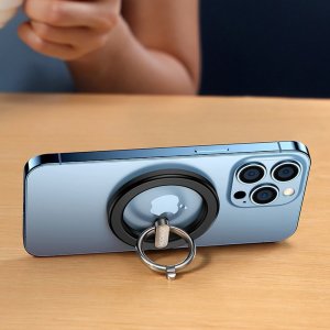 Joyroom Joyroom zestaw wielofunkcyjny magnetyczny uchwyt samochodowy ring podstawka do telefonu czarny (JR-ZS294) 10