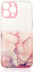 Hurtel Marble Case etui do iPhone 12 Pro Max żelowy pokrowiec marmur różowy 1