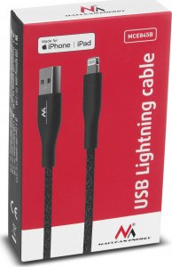 Kabel USB Maclean USB-A - Lightning 1 m Czarny (MCE845B) 5