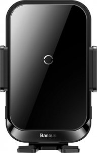 Baseus Baseus Halo uchwyt samochodowy do telefonu z ładowarką indukcyjną 15W na kartkę czarny (SUDD000001) 10