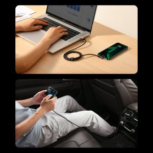 Kabel USB Baseus USB-C - Lightning 2 m Czarny (6932172612375) 4