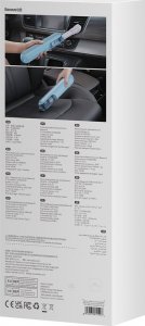 Odkurzacz ręczny Baseus Baseus A1 mini bezprzewodowy odkurzacz samochodowy 4000Pa, 30W niebieski (VCAQ010003) 11