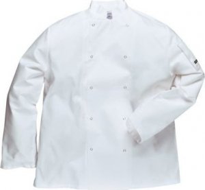 Portwest C833 Bluza Szefa kuchni Suffolk - biały XL 1