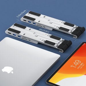 Choetech Choetech podstawka stacja wielofunkcyjna do laptopa PD/USB-C HDMI(4K/30Hz)/2xUSB-A/1xUSB-C/1xSD/1xTF czarny (HUB-M43) 6