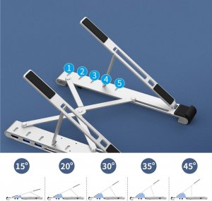 Choetech Choetech podstawka stacja wielofunkcyjna do laptopa PD/USB-C HDMI(4K/30Hz)/2xUSB-A/1xUSB-C/1xSD/1xTF czarny (HUB-M43) 10
