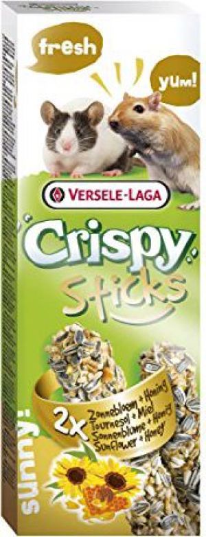 Versele-Laga Crispy Sticks kolby dla małych gryzoni słonecznikowo-miodowe 2 szt. 1
