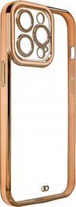 Hurtel Fashion Case etui do Xiaomi Redmi Note 11 Pro żelowy pokrowiec ze złotą ramką złoty 1