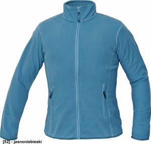 CERVA GOMTI Damski polar z mikropolaru z kołnierzem - 100% poliester, 180g/m2 - ciemnoróżowy XXL 3