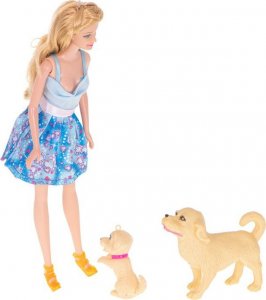 Kontext Lalka spacer z pieskami w wózku spacerówka 7