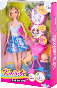 Kontext Lalka spacer z pieskami w wózku spacerówka 9