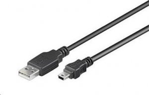 Kabel USB PremiumCord USB-A - miniUSB Czarny (ku2m02a) 1