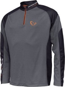 Savage Gear Savage Gear Tournament Shirt Zip XXL Sedona Grey - koszulka wędkarska 1