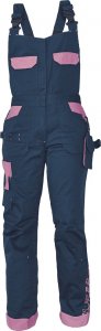 CERVA YOWIE - damskie ogrodniczki, 97% bawełna, 3% Spandex, 260 g/m2 - brązowy/zielony 38 4