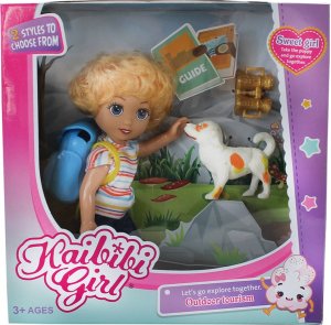 Ciuciubabka SŁODKA LALECZKA LALKA Z PIESKIEM PIES LORNETKA AKC 11