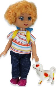 Ciuciubabka SŁODKA LALECZKA LALKA Z PIESKIEM PIES LORNETKA AKC 8