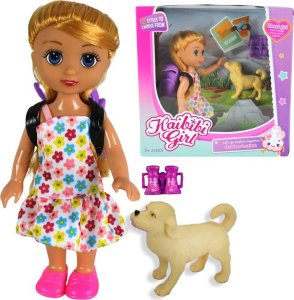 Ciuciubabka SŁODKA LALECZKA LALKA Z PIESKIEM PIES LORNETKA AKC 10