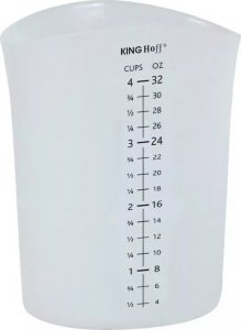 king hoff Kubek pomiarowy 1000ml silikonowy pojemnik na mąkę cukier KH 4663 Kinghoff 1