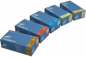 Mercator Medical Rękawice nitrylowe bezpudrowe nitrylex basic niebieskie r. S 100 szt. 2