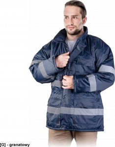 R.E.I.S. K-BLUE - KURTKA ZIMOWA Z PASAMI ODBLASKOWYMI 3XL 1