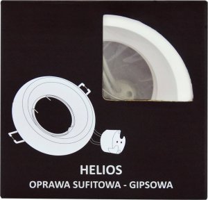 Lampa sufitowa Polux Gipsowa LAMPA sufitowa HELIOS 310002 okrągła OPRAWA do zabudowy biała 2