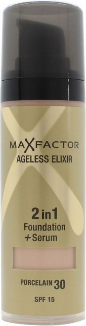 MAX FACTOR Ageless Elixir 2in1 Foundation+Serum SPF15 podkład do twarzy 30 Porcelain 30ml 1