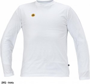 CERVA NOYO ESD LS - t-shirt z długim rękawem - biały XL 1