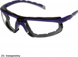 3M 3MOOSOLUS2001U - okulary ochronne, regulowane zauszniki, nieparująca powłoka - uni 1