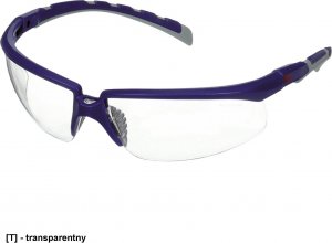 3M 3MOOSOLUS2001AS - okulary ochronne, regulowane zauszniki, powłoka odporna na zarysowanie  - uni 1