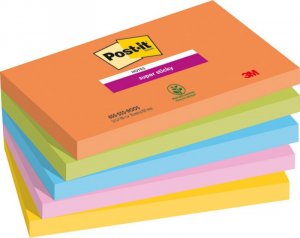 Post-It 3M Karteczki samoprzylepne Post-it® Super Sticky, BOOST, 76x127mm, 5x90 kart. 1