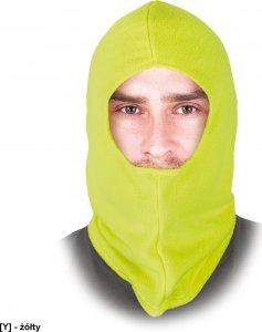 R.E.I.S. CZKOM-POL - kominiarka ochronna z jednym otworem - żółty 3