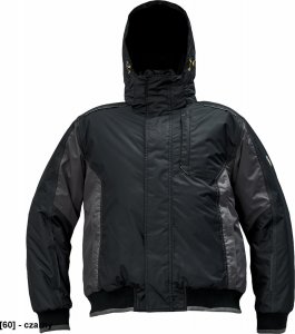 CERVA DAYBORO pilot kurtka - męska kurtka pilotka, odpinany kaptur, polar kołnierz i w kapturze, odblaskowe elementy, 100% poliester - czarny 4XL 1