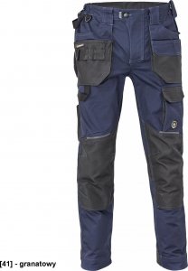 CERVA DAYBORO spodnie - męskie spodnie robocze, odblaskowe elementy, 100 % TRIFIBETEX - ciemnobrązowy 44 1