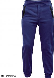 CERVA CREMORNE dres - męskie spodnie dresowe, elastyczna talia, ściagacze przy nogawkach, 55% bawełna, 45% poliester - granatowy 3XL 1