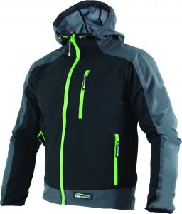 Stalco JAY - KURTKA SOFTSHELL SPORTOWA Z KAPTUREM, ELASTYCZNY MATERIAŁ XL 1