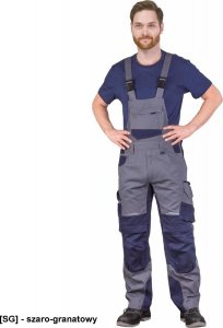 Leber&Hollman LH-POND-B - ogrodniczki ochronne 100% bawełna, 240 g/m, odblaski , kieszenie na nakolanniki 60 1