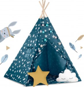 Namiot tipi dla dzieci ze światełkami Nukido - niebieski 3