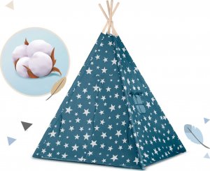 Namiot tipi dla dzieci ze światełkami Nukido - niebieski 4