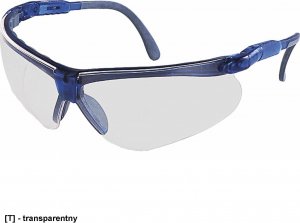 R.E.I.S. MSA-OO-PER010-F T - Okulary ochronne PERSPECTA 010, klasa optyczna 1, ochrona przed uderzeniami, absorbcja UV 1