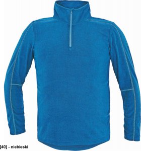 CERVA WELBURN - męska ciepła bluza oddychająca polarowa, miękka, oddychająca z wysokim kołnierzem - niebieski XL 1