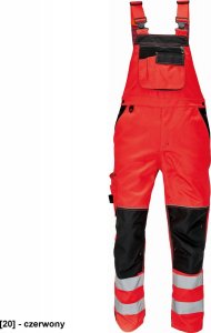 CERVA KNOXFIELD REFLEX OGRODNICZKI - spodnie ochronne, materiał hi-vis, 2 odblaskowe taśmamy, elastyczna talia - żółty/pomarańczowy 54 1